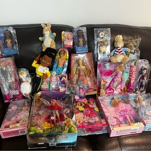 Mattel Barbie’s retired ones. Disney NIB. Lot got at $1,300.00 sell for 600